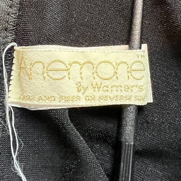 Vintage Warner Merry Widow Anemone Black Floral Sheer Corset 34B - Picture 10 of 16